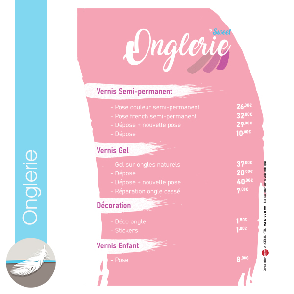Onglerie chez Sweet Coiffure à Ancenis