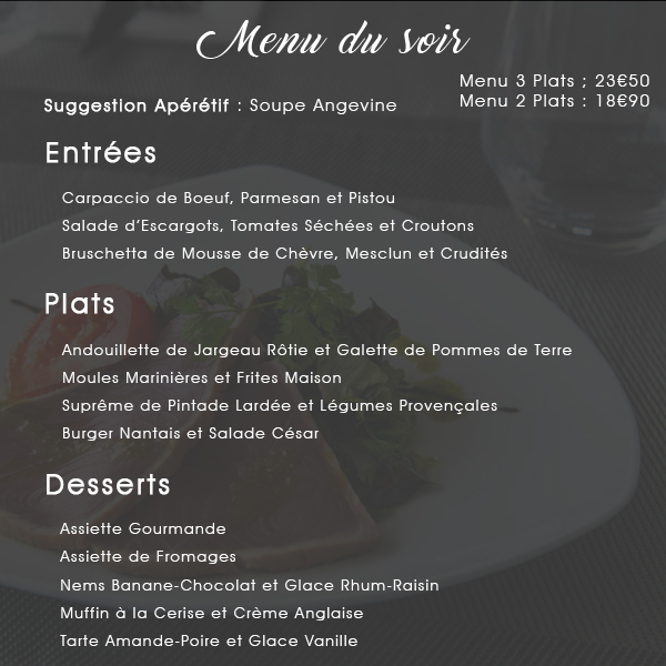 plats menu soir tour mermoz ancenis