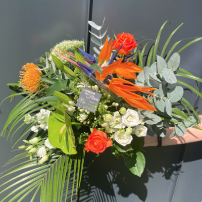 Bousquet de fleurs Harmonie en Orange à Ancenis