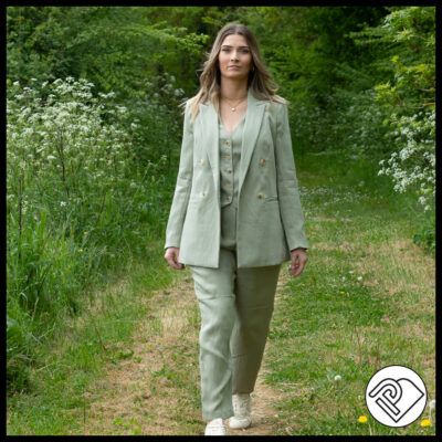 Ensemble costume sauge chez Promod à Ancenis