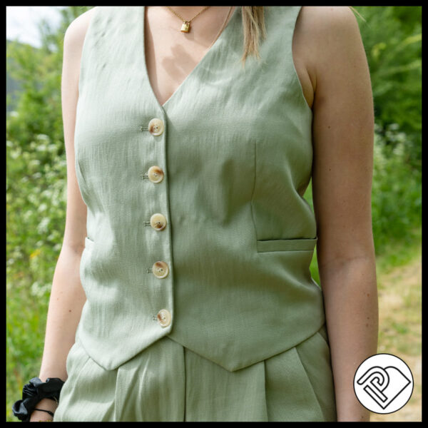 Ensemble costume sauge chez Promod à Ancenis