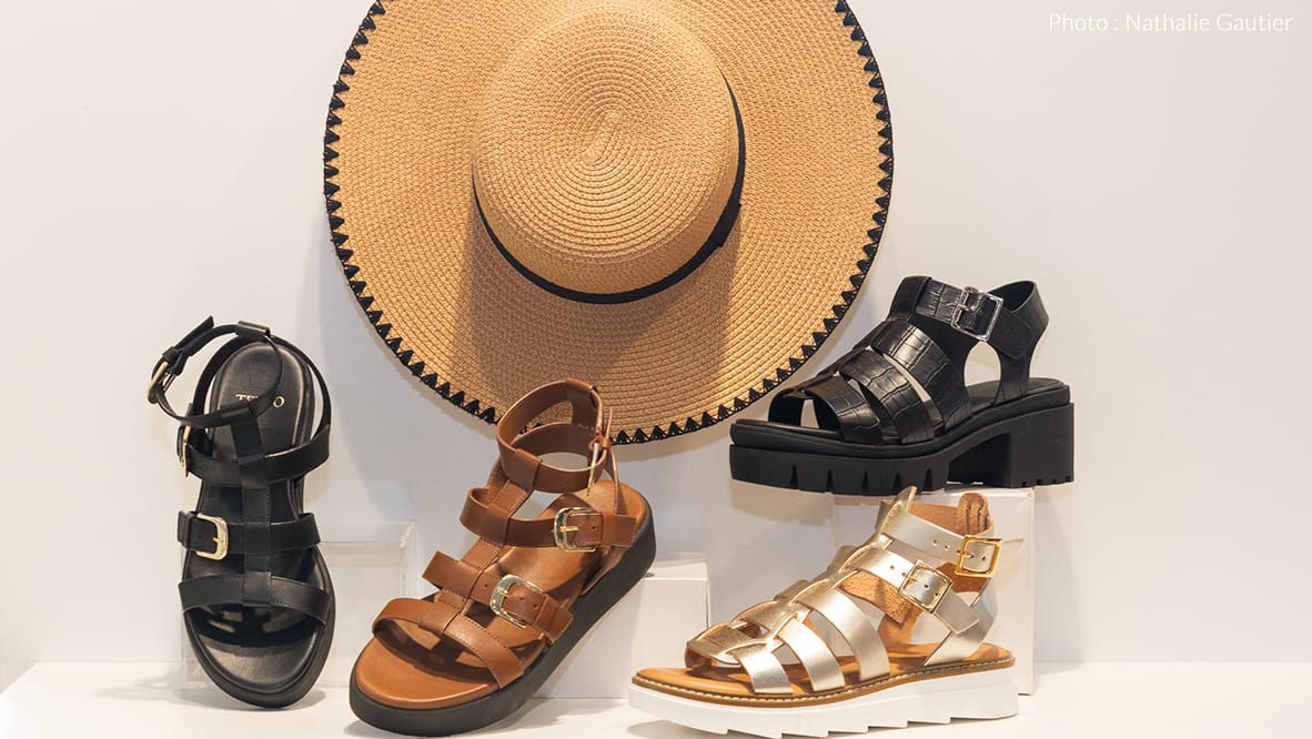 Slider Éram à Ancenis - Boutique haussures Femme et Enfant, chaussures Homme, sneakers, bottines, boots