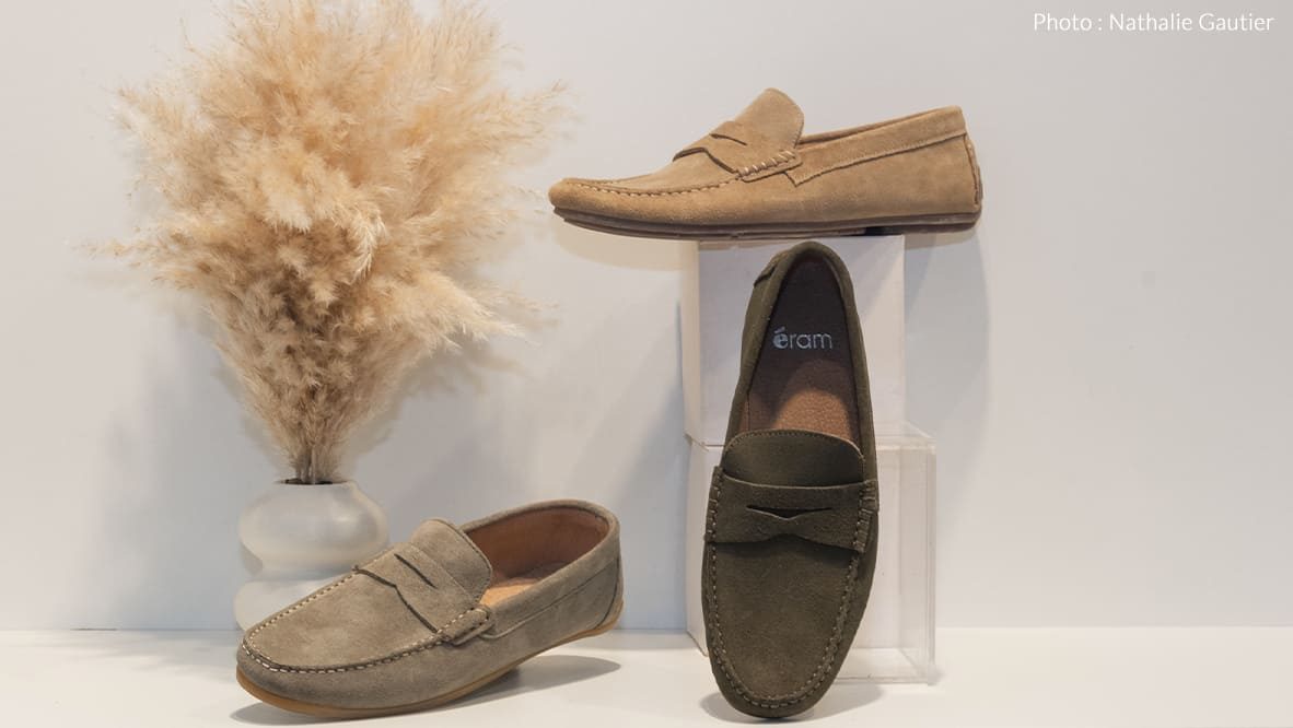 Slider Éram à Ancenis - Boutique haussures Femme et Enfant, chaussures Homme, sneakers, bottines, boots