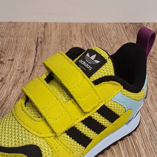 Chaussures pour bébé adidas zx 700 hd jaune/turquoise/violet