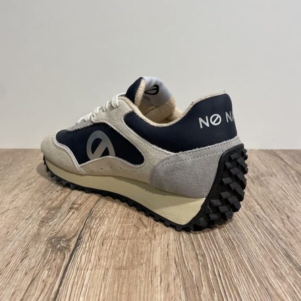 Chaussures pour femme no name punky jogger suede/nylon white/navy
