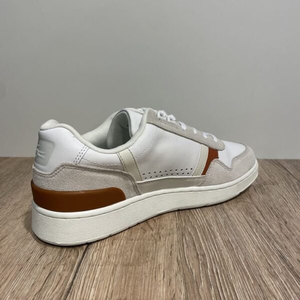 Chaussures pour homme Lacoste t-clip 0121 1 sma blanc/marron