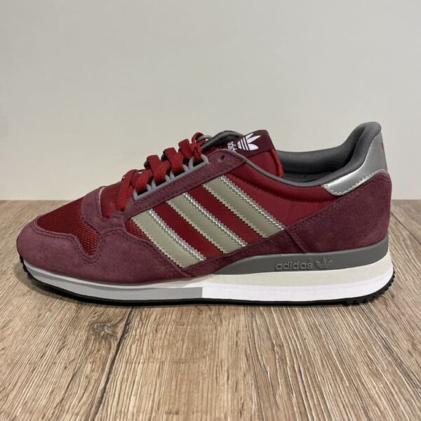 chaussure homme adidas zx 500 rouge/bordeaux/gris