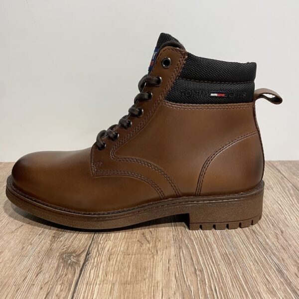 Chaussure homme tommy hilfiger classic short lace up boot marron