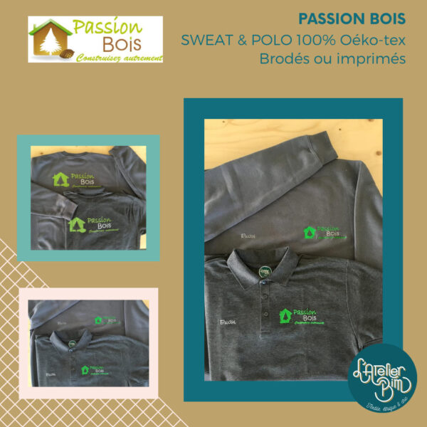 Polo, sweat personnaliser pour votre entreprise avec l'atelier BIM de Châteaubriant