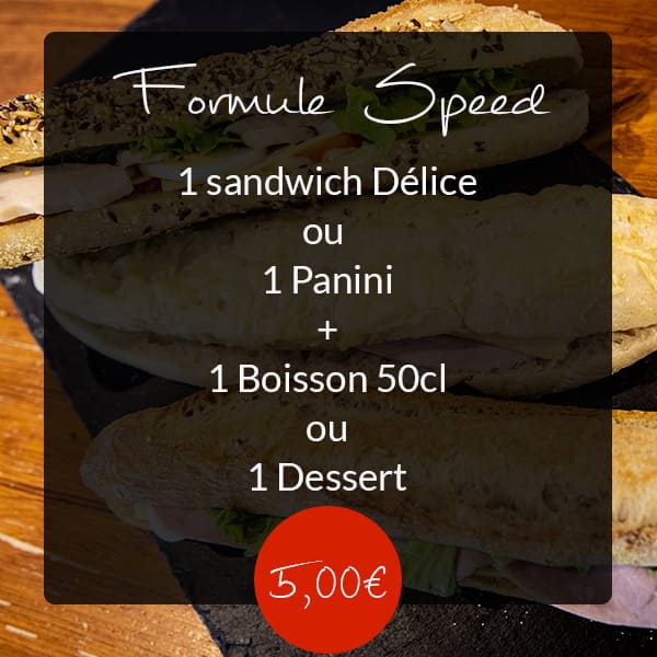 formule sandwich Boulangerie Pâtisserie des Délices et du Pain de Châteaubriant
