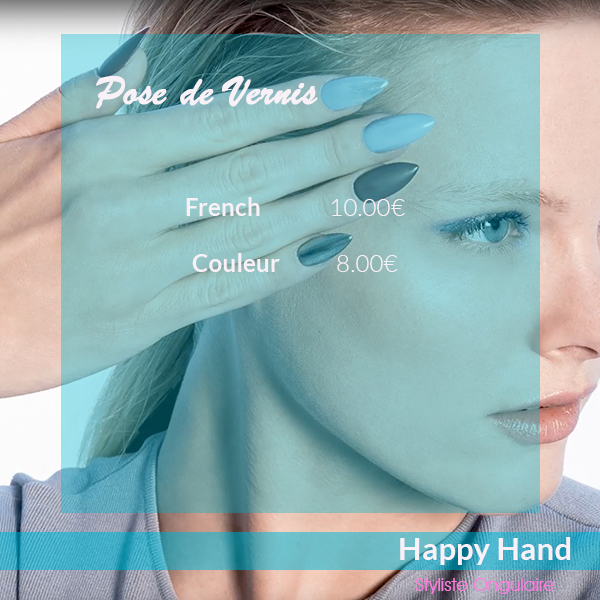 pose de vernis ongles happy hand chateaubriant