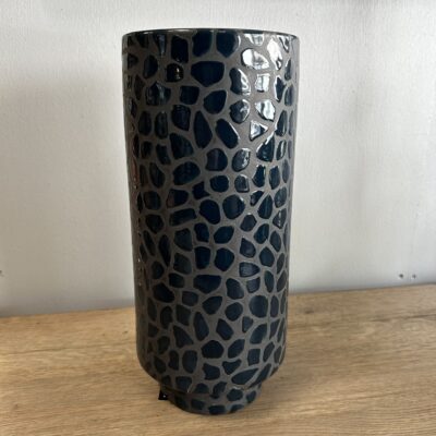 Vase en céramique bleue