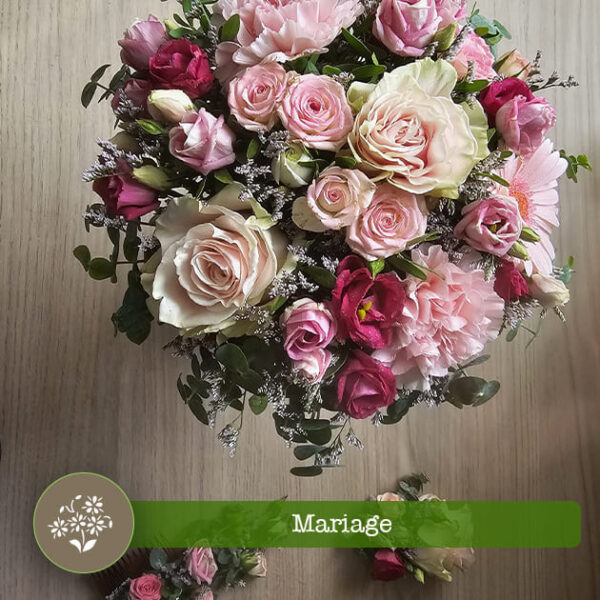 Fleurs de mariage chez Art & Nature près de Châteaubriant