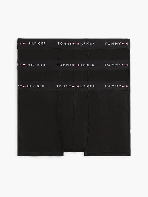 Caleçons TOMMY HILFIGER Pack de 3 Noir
