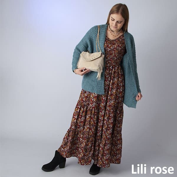 Robe longue à motifs Lili Rose à Nort sur Erdre