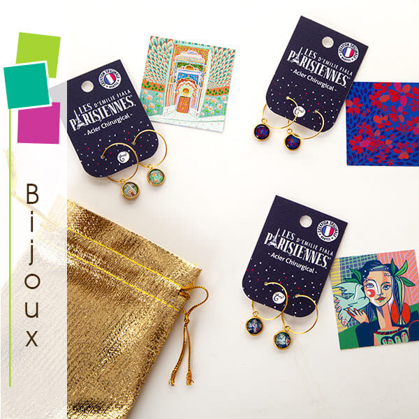 Boucles d'oreilles fantaisies chez Carré des Couleurs à Nort sur Erdre
