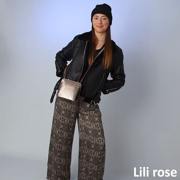 Pantalon ethnique pour femme et perfecto chez Lili Rose à Nort sur Erdre