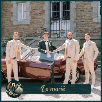 Découvrez les costumes de mariés homme de chez Créadesign & Mariage à Vitré !