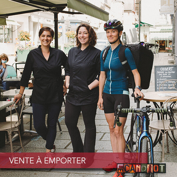 Livraison en vélo au Candiot des Frangines, restaurant à Vitré