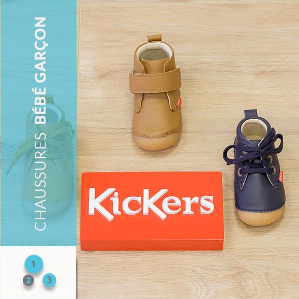 Chaussures bébé garçon Kickers chez 1 2 3 Semelle à Vitré