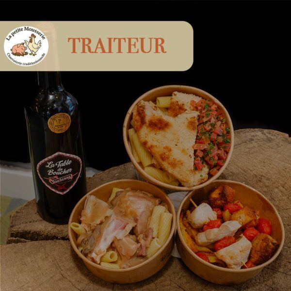 Carte traiteur La Petite Mousserie située à la Guerche de Bretagne près de Vitré