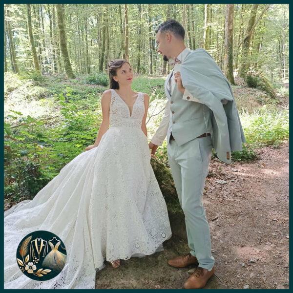 Nos mariés chez Créadesign et Mariage à Vitré