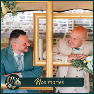 Nos mariés chez Créadesign et Mariage à Vitré