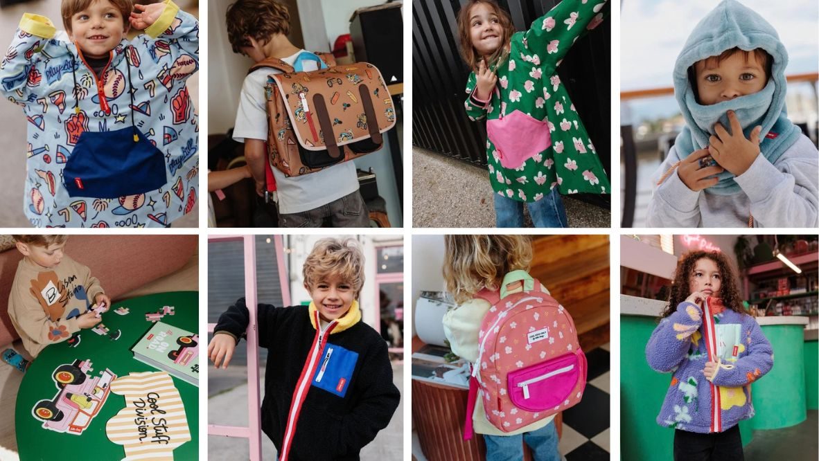 reportage vestes mi-saison, imperméables, sacs et puzzles pour enfants (filles et garçons) chez 123 Semelle à Vitré