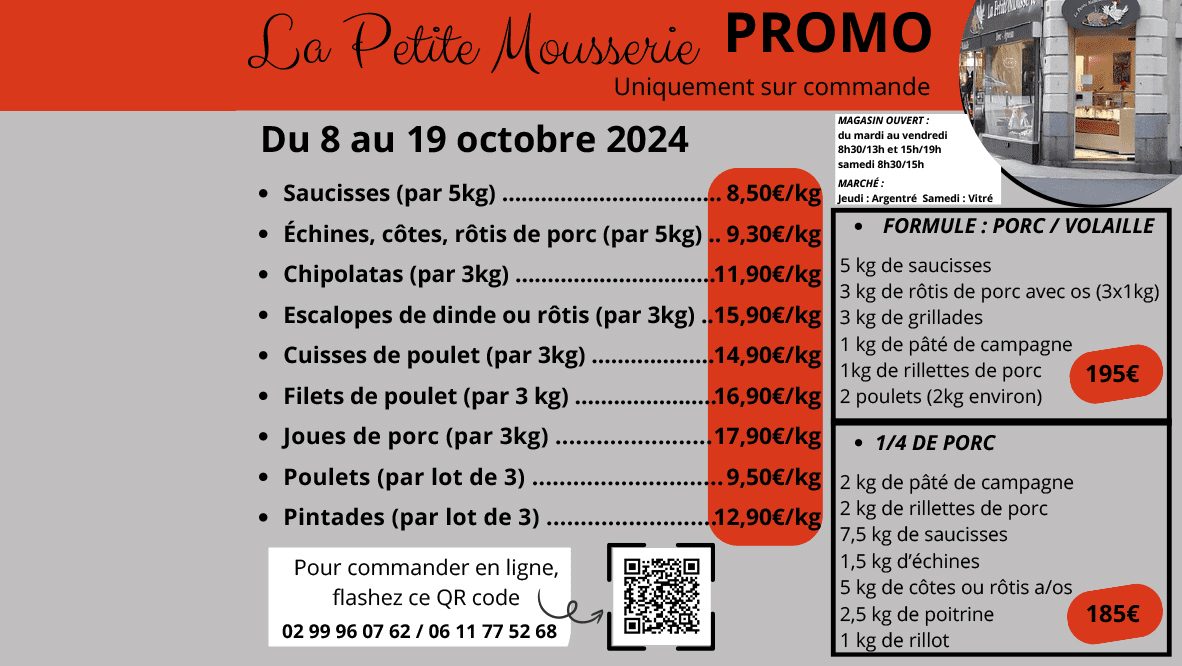 Promotion chez La Petite Mousserie